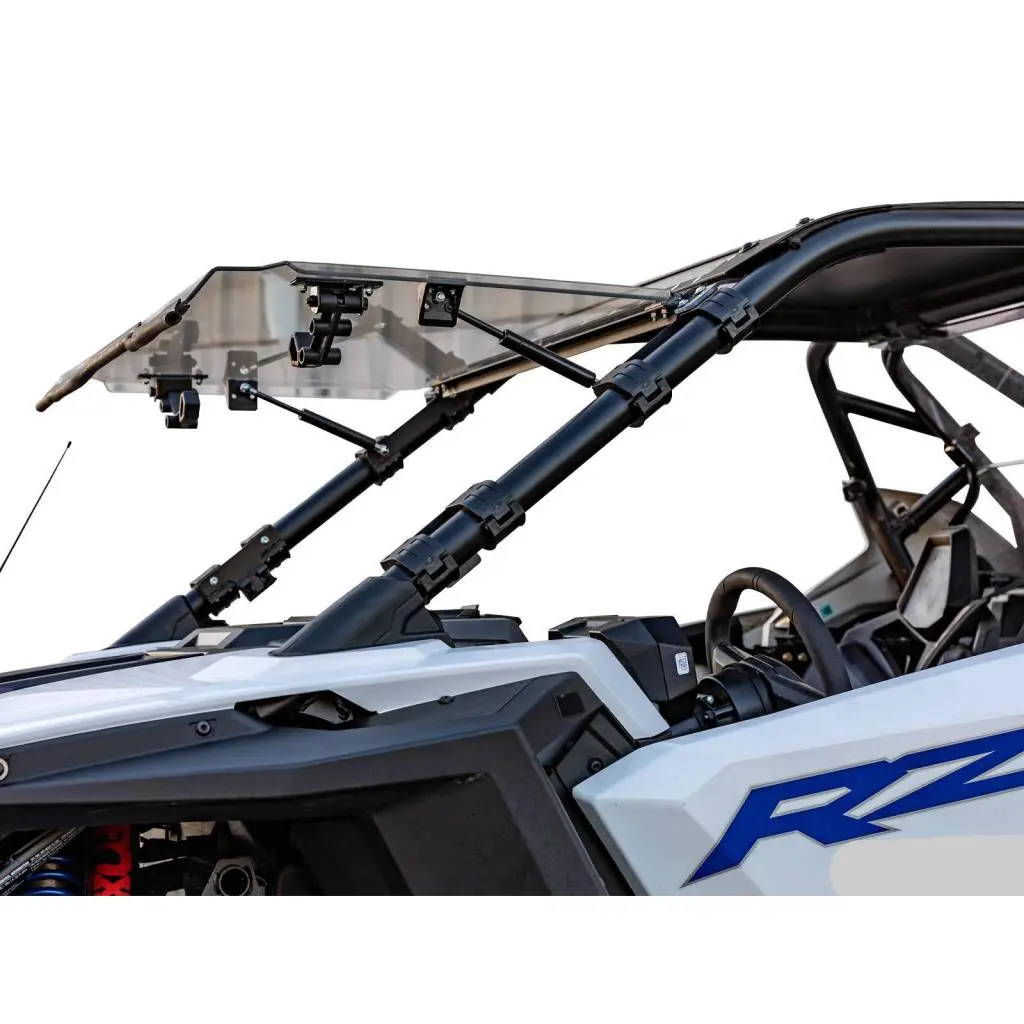 Superatv Polaris Rzr Pro Xp Scratch Resistant Flip Windshield 1