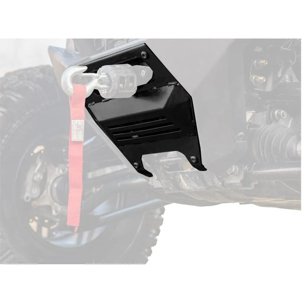 Superatv Polaris Rzr Pro Xp Winch Mounting Plate 1