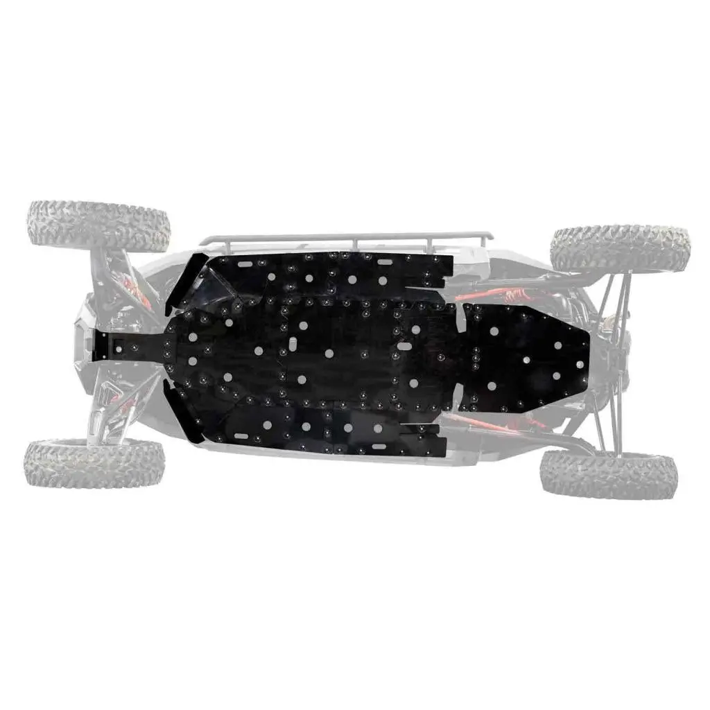 Superatv Polaris Rzr Turbo R 4 Full Skid Plate 1