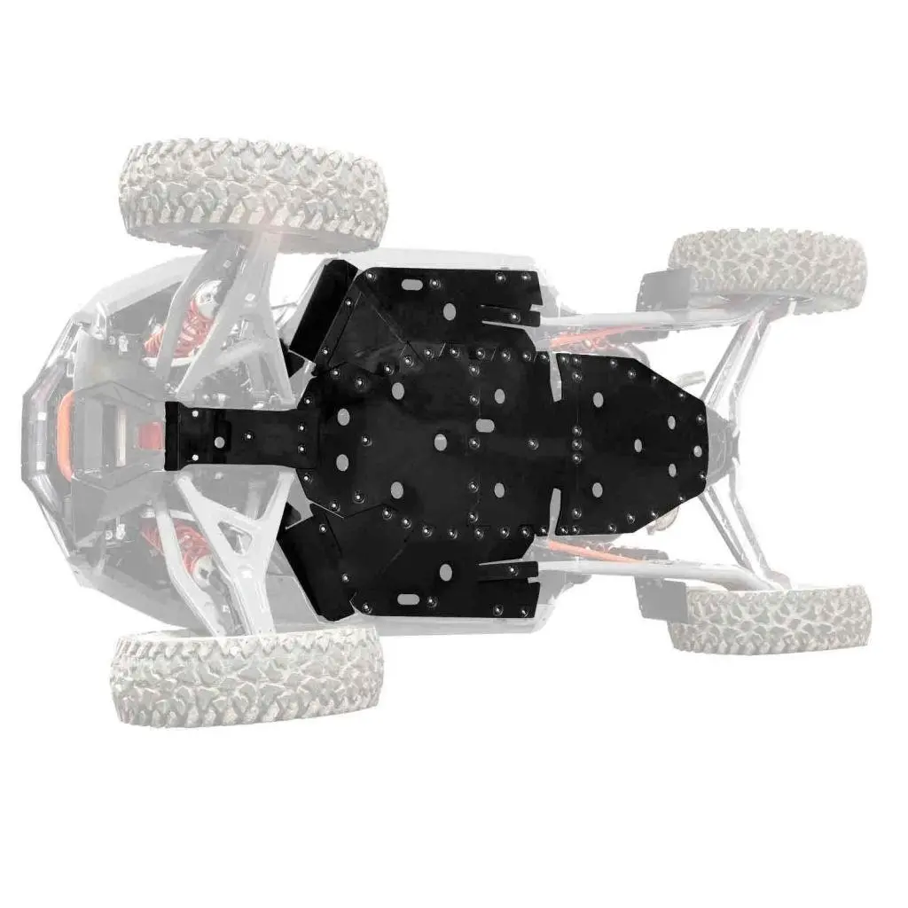 Superatv Polaris Rzr Turbo R Full Skid Plate 1
