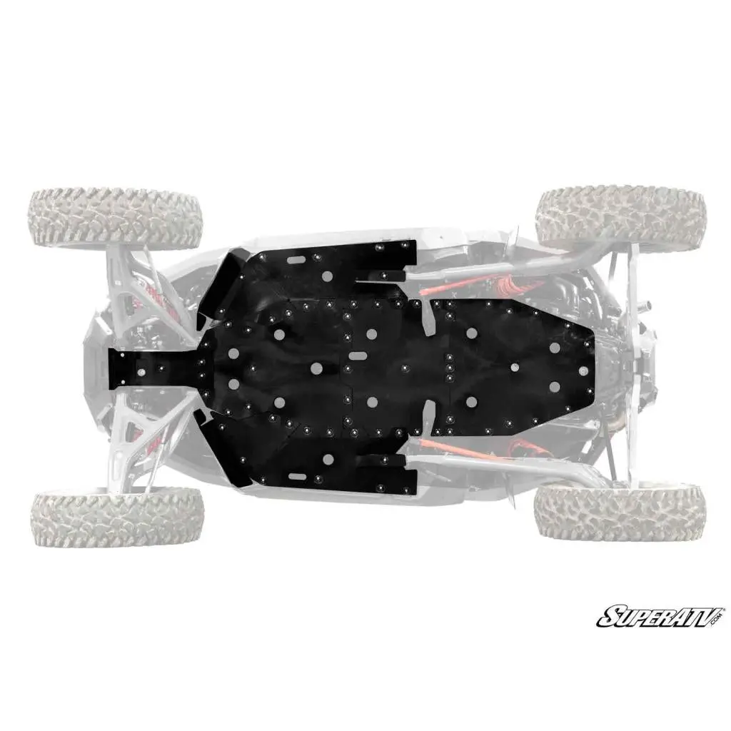 Superatv Polaris Rzr Turbo R Full Skid Plate 2
