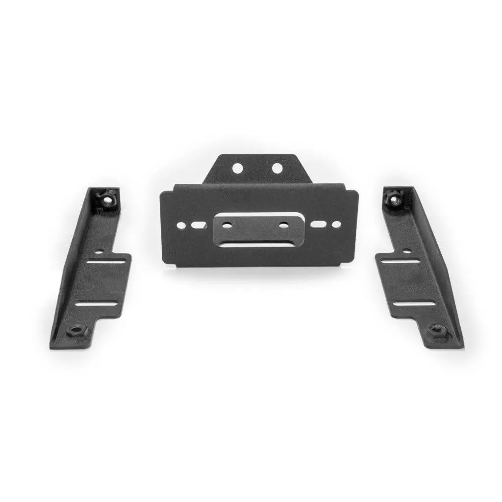 Superatv Polaris Rzr Winch Mounting Plate 2