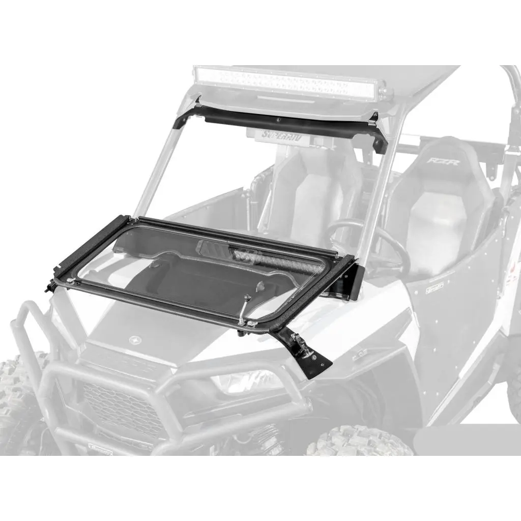 Superatv Polaris Rzr Xp 1000 Flip Down Glass Windshield 1