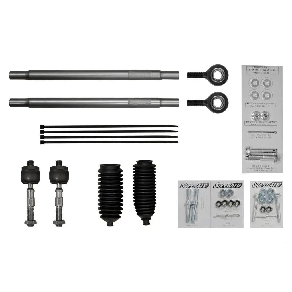 Superatv Polaris Rzr Xp 1000 Heavy-Duty Swaged Tie Rod Kit 1