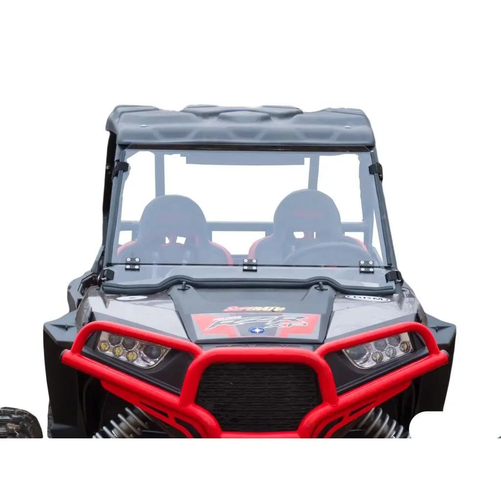 Superatv Polaris Rzr Xp 1000 Scratch Resistant Flip Down Windshield 2