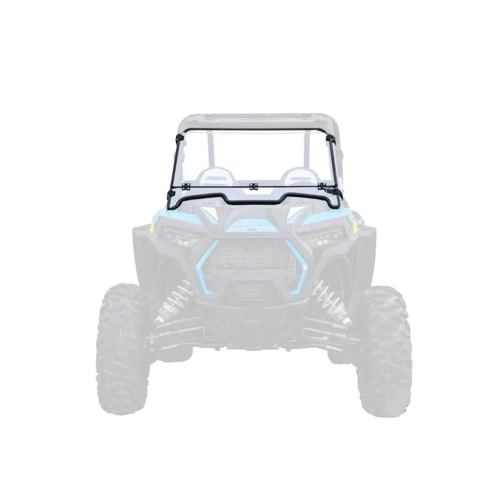 Superatv Polaris Rzr Xp 1000 Scratch Resistant Flip Down Windshield 1