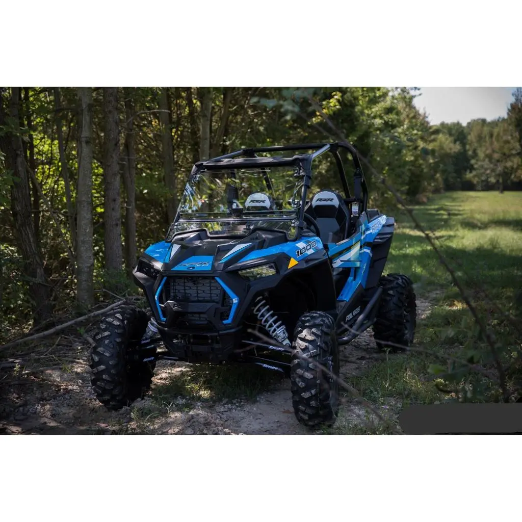 Superatv Polaris Rzr Xp 1000 Scratch Resistant Flip Windshield 3