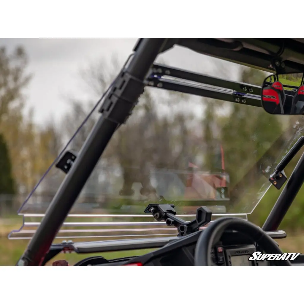 Superatv Polaris Rzr Xp 1000 Scratch Resistant Flip Windshield 3