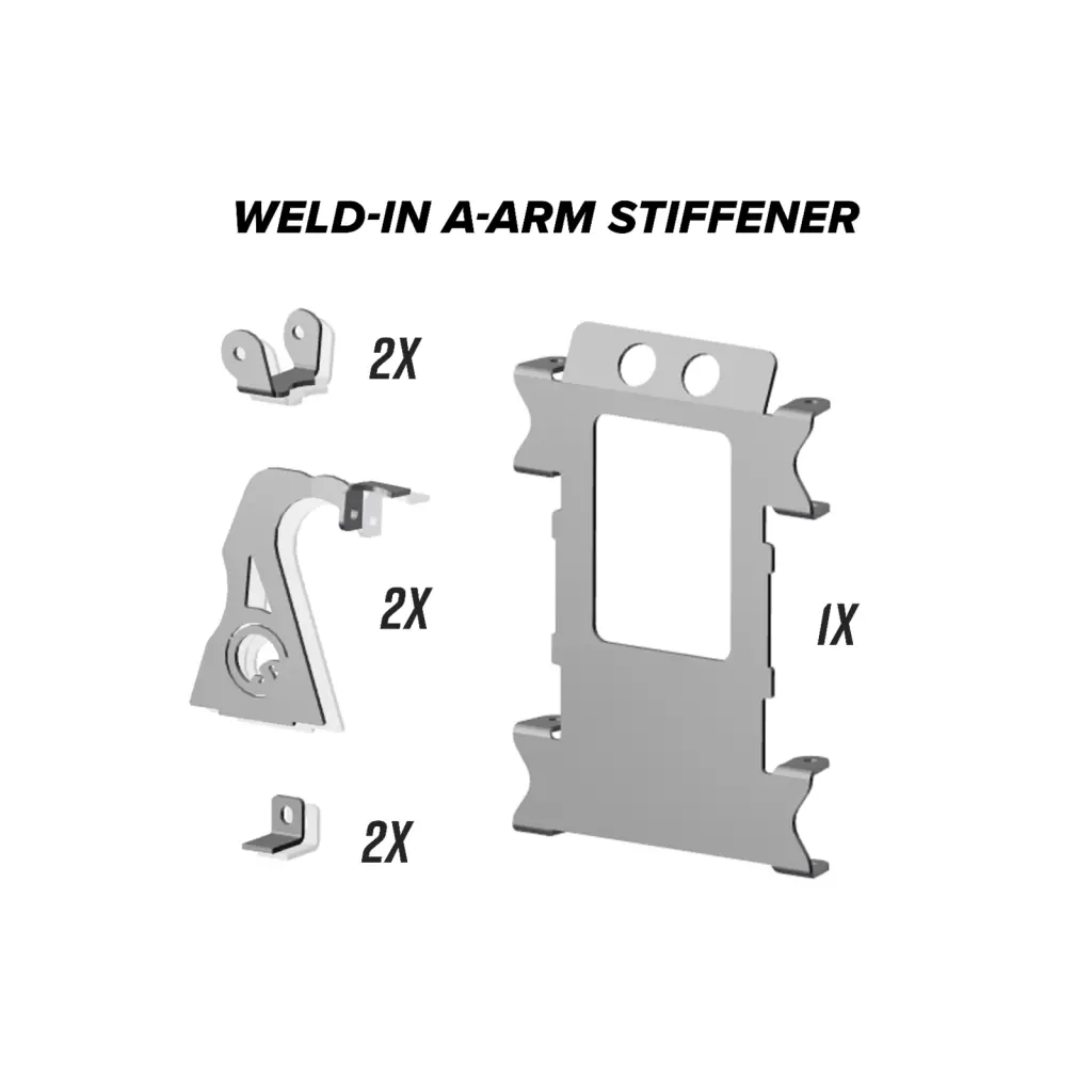 Superatv Polaris Rzr Xp 1000 Weld-In Gusset Kit 2