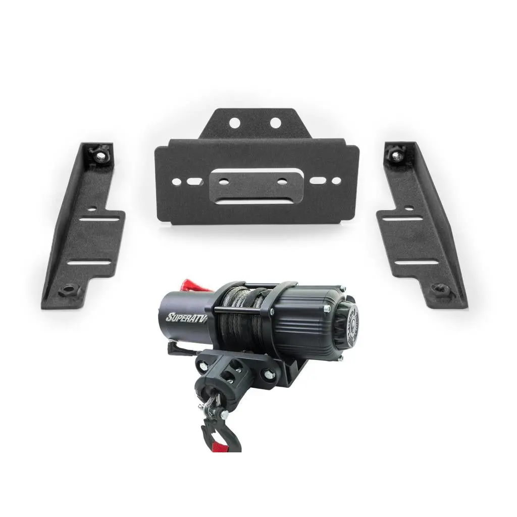 Superatv Polaris Rzr Xp 900 Winch Mounting Plate 5