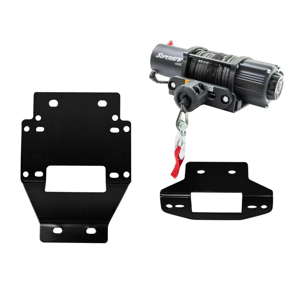 Superatv Polaris Rzr Xp 900 Winch Mounting Plate 3
