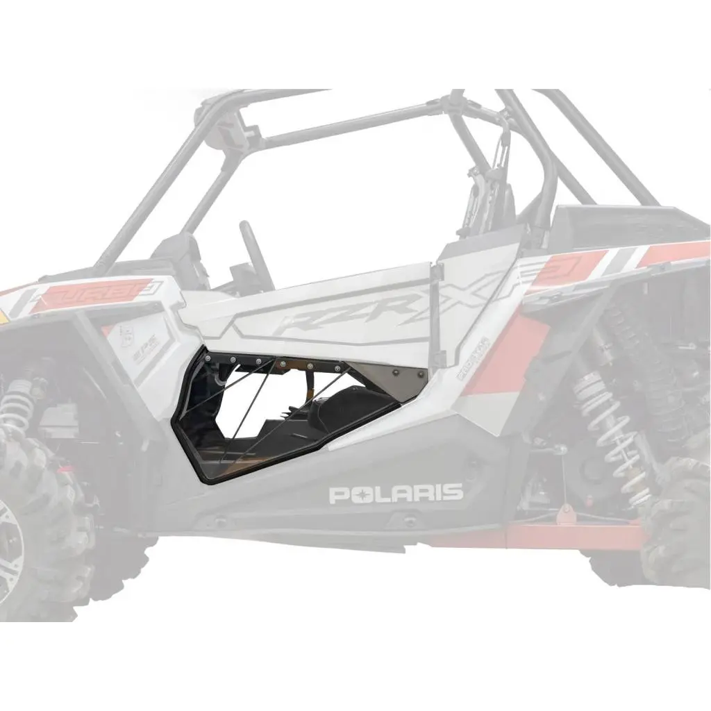 Superatv Polaris Rzr Xp Turbo Clear Lower Doors 1