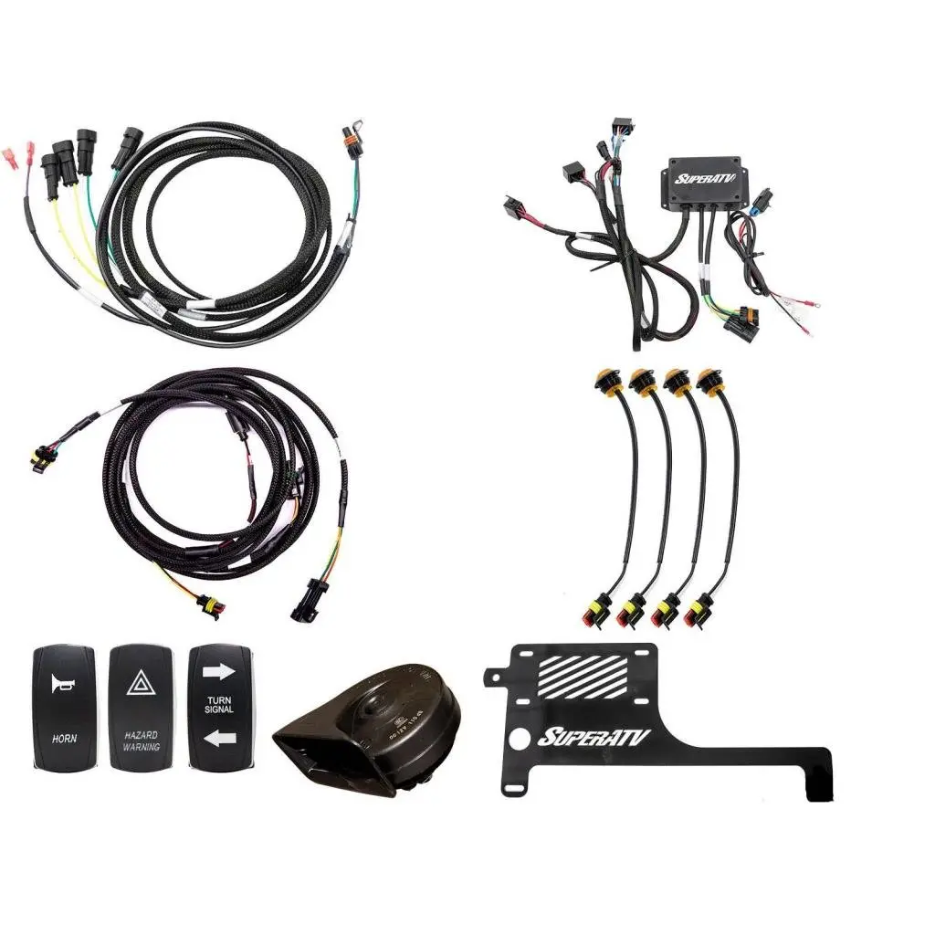 Superatv Polaris Rzr Xp Turbo Plug & Play Turn Signal Kit 11