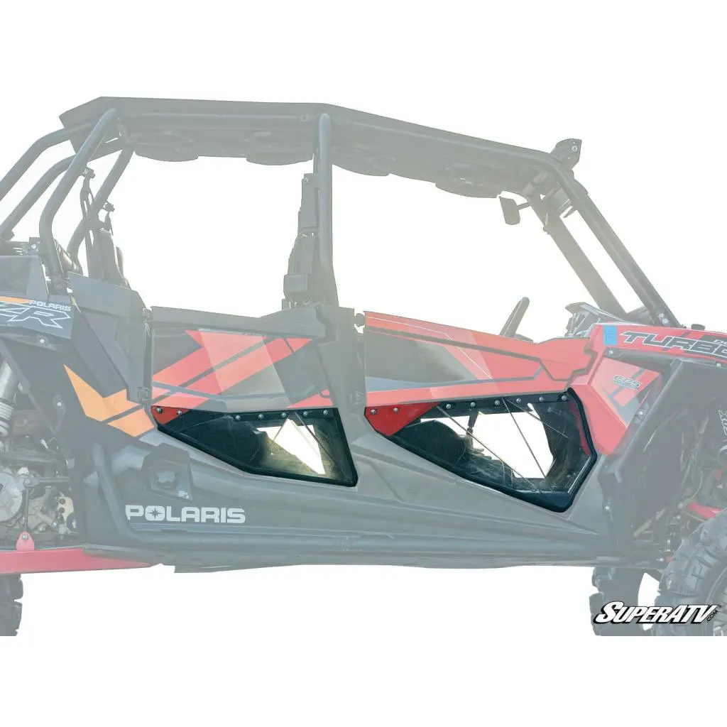 Superatv Polaris Rzr Xp Turbo S Clear Lower Doors 2