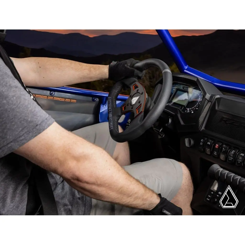 Superatv Suede Ballistic "D" Utv Steering Wheel 7