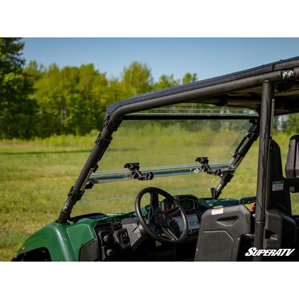 Superatv Yamaha Viking Scratch Resistant Flip Windshield 2