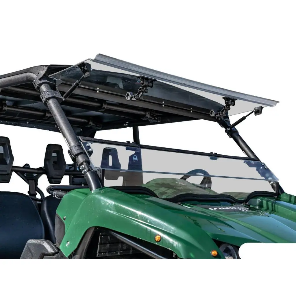 Superatv Yamaha Viking Scratch Resistant Flip Windshield 1