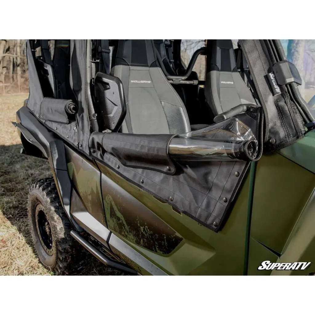 Superatv Yamaha Wolverine Rmax 1000 Primal Soft Cab Enclosure Upper Doors 6
