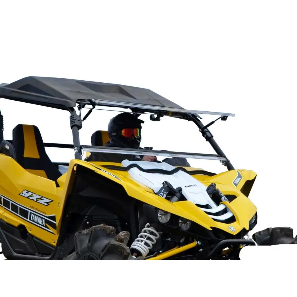 Superatv Yamaha Yxz Scratch Resistant Flip Windshield 1