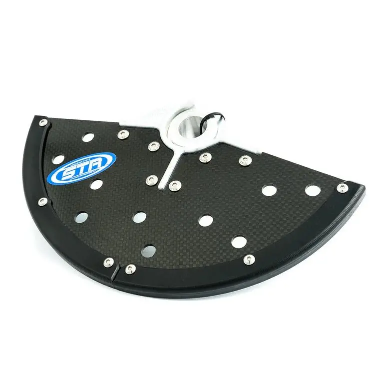 System Tech Racing Front Disc Guard G10 & Carbon Fiber 1
