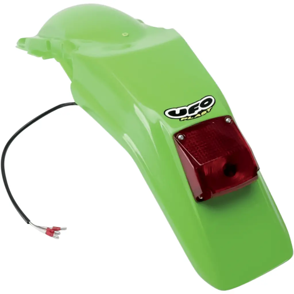 Ufo Kawasaki Enduro Rear Fender W/ Light | Ka02789 1
