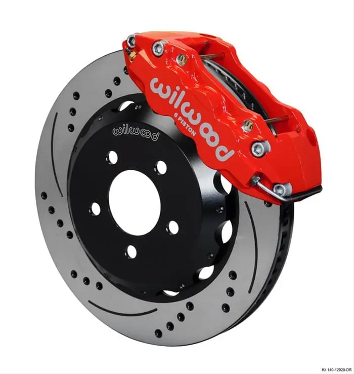 Wilwood Aero6 Front Big Brake Kit – 14" Rotors, 6-Piston Calipers (140-12929-Dr) 1
