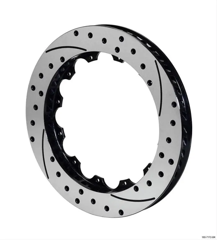 Wilwood 160-12469-Bk Srp Drilled Front Brake Rotors 1