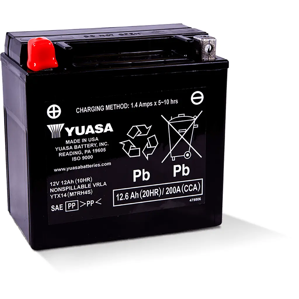 Yuasa Battery Ytx14 Sealed Factory Activated 1