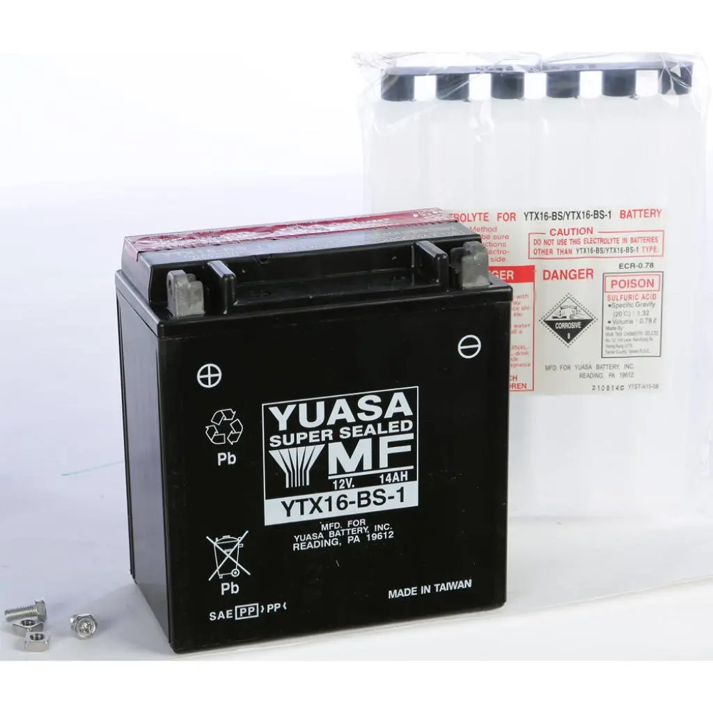 Yuasa Battery Ytx16 Bs 1 Maintenance Free 1