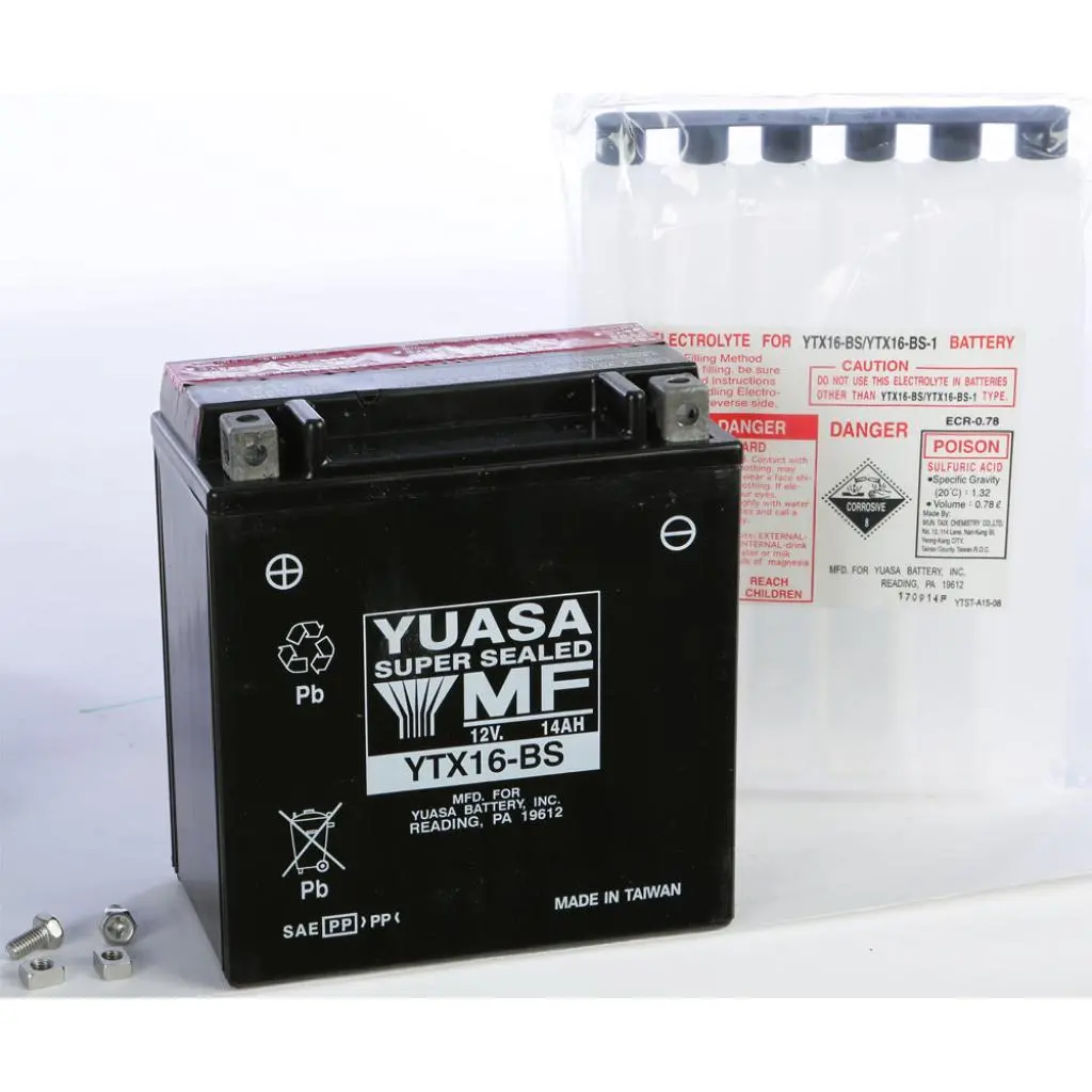 Yuasa Battery Ytx16 Bs Maintenance Free 1