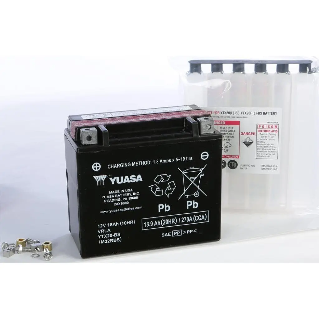 Yuasa Battery Ytx20 Bs Maintenance Free 1