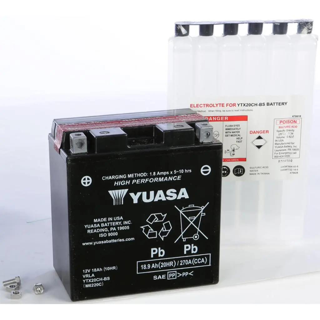 Yuasa Battery Ytx20ch Bs Maintenance Free 1