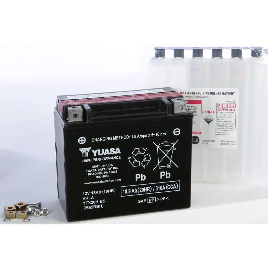 Yuasa Battery Ytx20h Bs Maintenance Free 1
