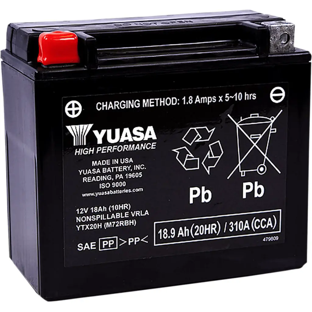 Yuasa Battery Ytx20h Sealed Factory Activated 1