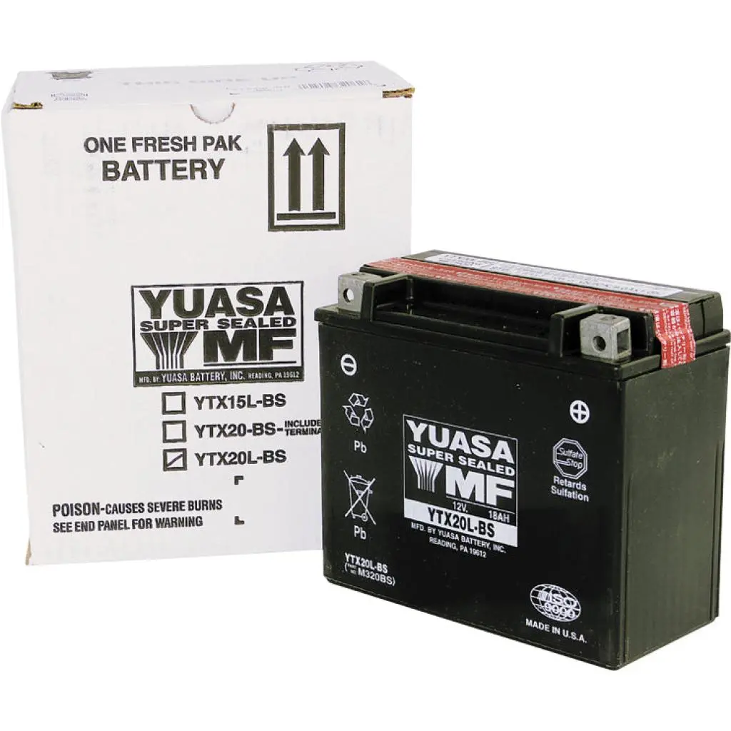 Yuasa Battery Ytx20l Bs Maintenance Free 1