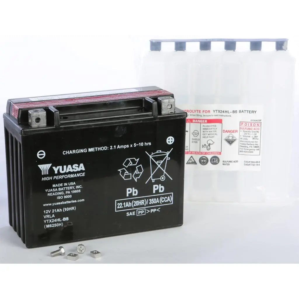 Yuasa Battery Ytx24hl Bs Maintenance Free 1