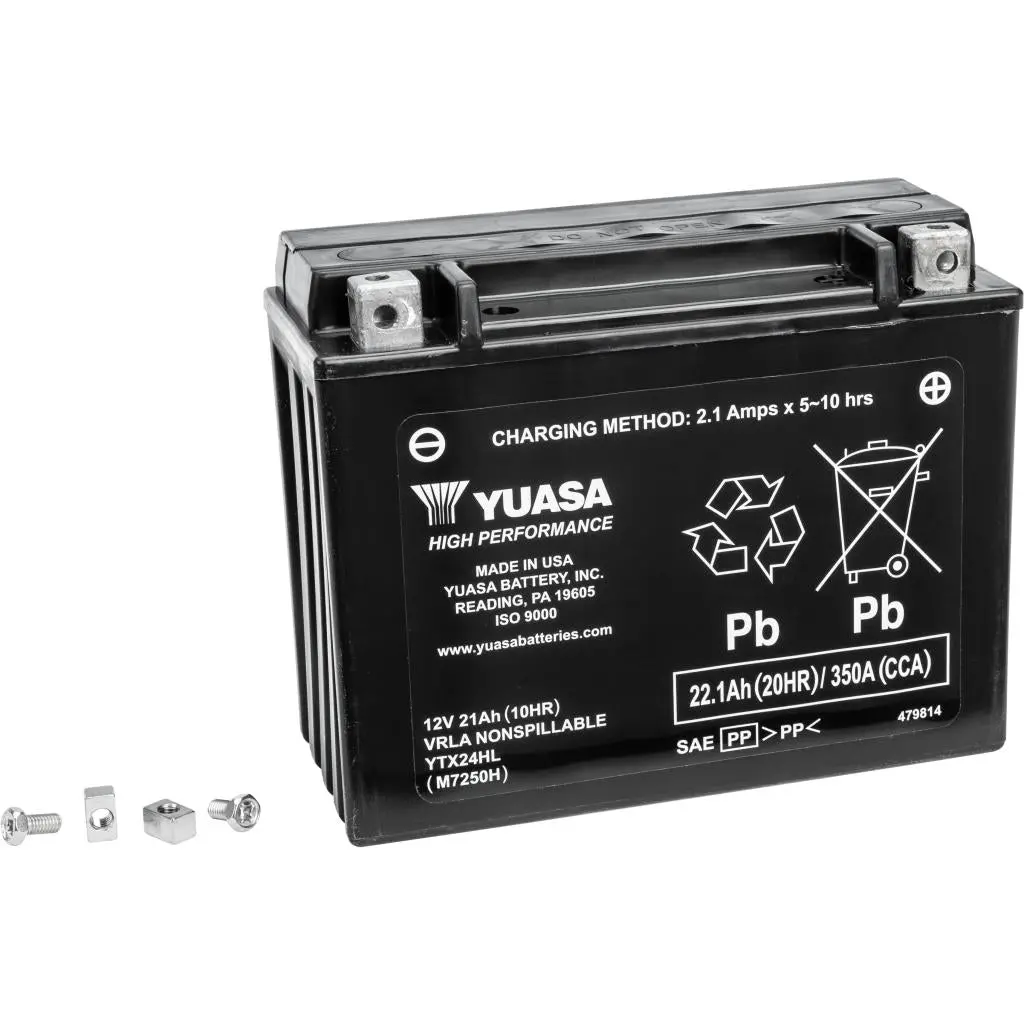 Yuasa Battery Ytx24hl Sealed Factory Activated 1