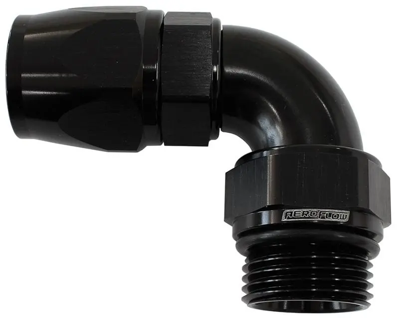 Af583-10-10Dblk 90° Orb-To-An Swivel Hose Fitting – Black Ptfe Lined 1