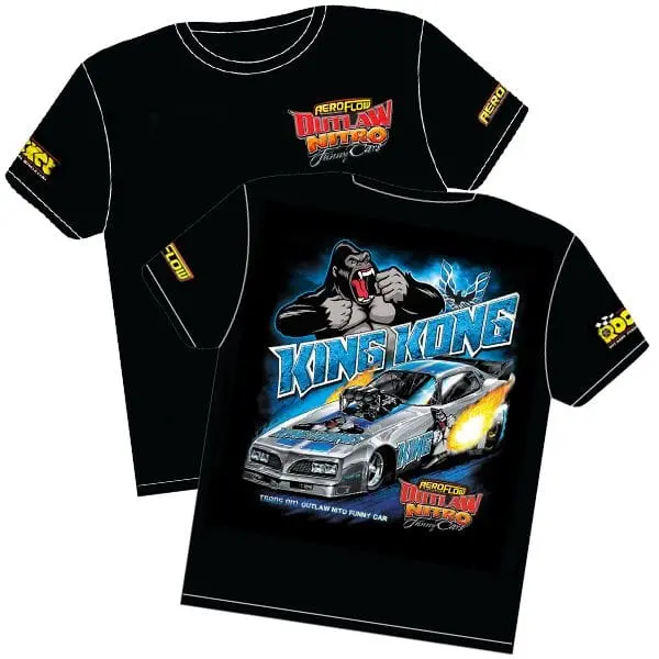 King Kong Pontiac Trans Am Outlaw Nitro Funny Car Graphic T-Shirt 1