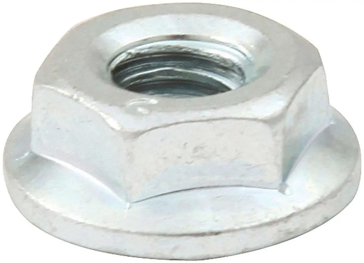 Allstar All18557-50 Spin-Lock Nuts – Zinc-Plated, Locking Thread Design 1