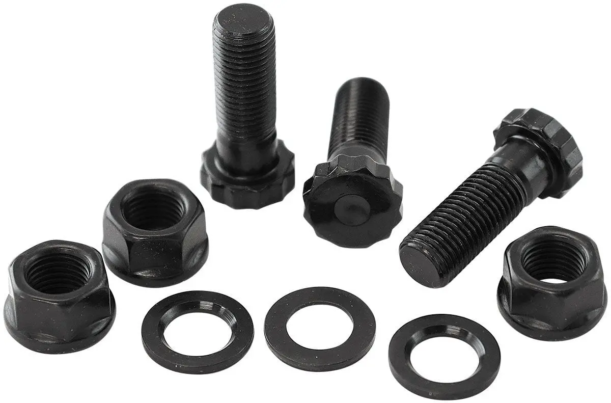 Standard Duty Torque Converter Bolts – 3/8"-24 Thread, 0.750" Under-Head Length (Uhl) 1