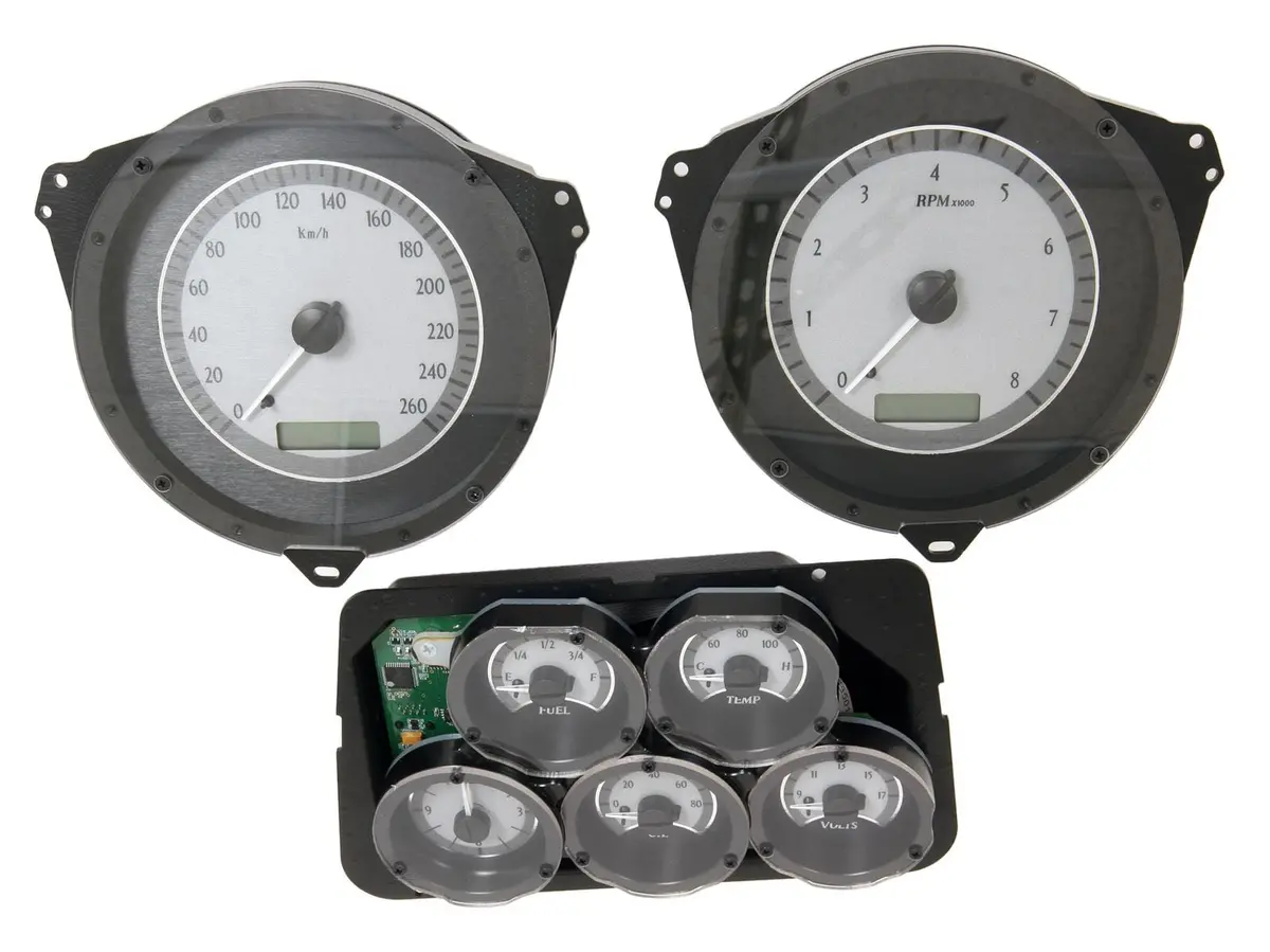 Dakota Digital Vhx Analog Gauge System – Mhx-68C-V-Ta-S-R Direct-Fit Kit 1