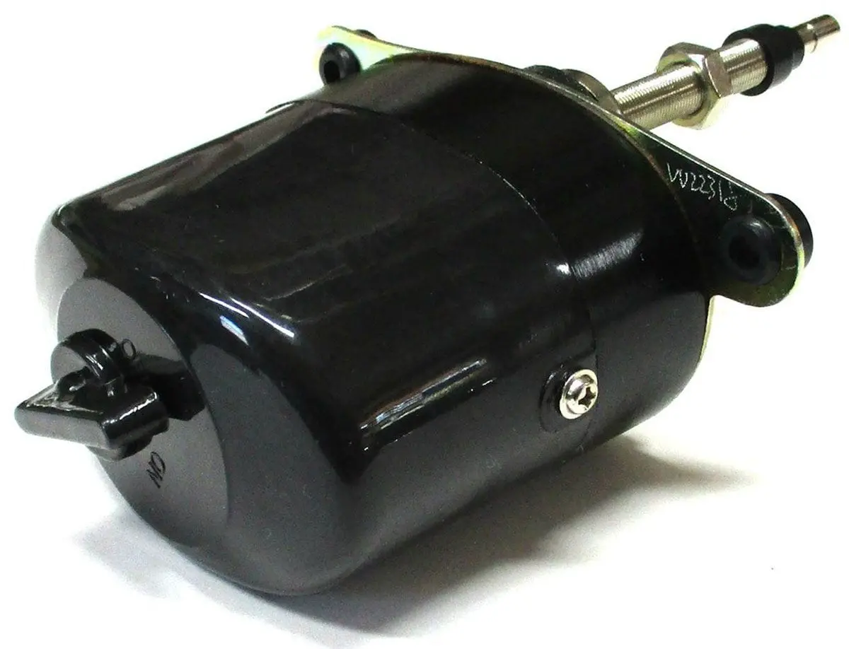 Vintique 12V Black Electric Windshield Wiper Motor (Via-17508-E12) 1