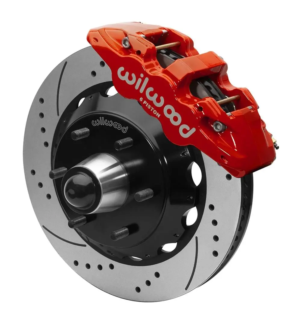 Wilwood Aero6 Big Brake Front Kit – Six-Piston Caliper System With Slotted Rotors 1